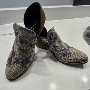 Diba Snake Print Ankle Boots